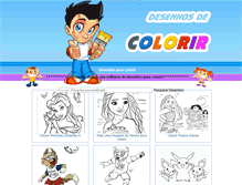 Tablet Screenshot of desenhosdecolorir.com.br